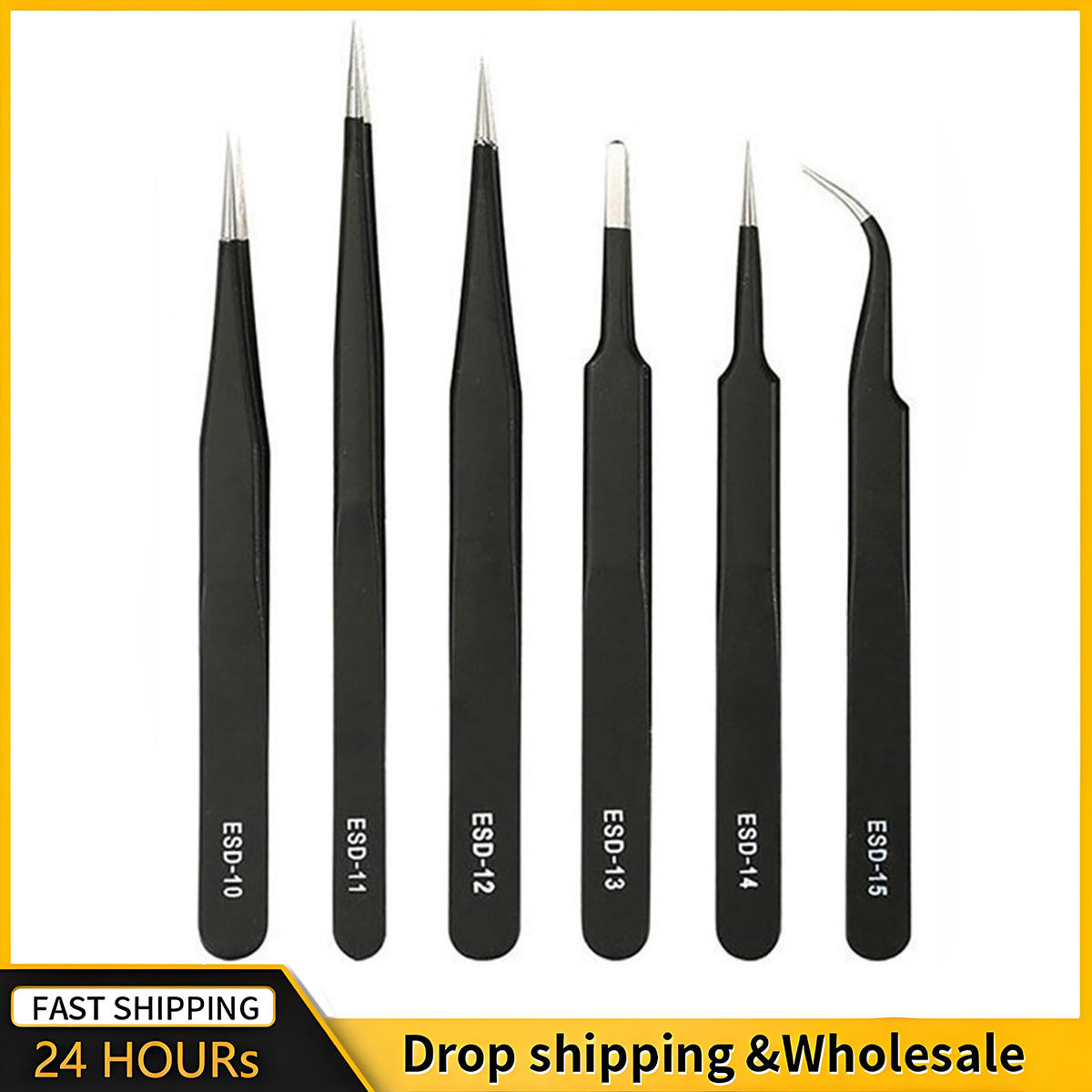 2/6 Buah Set Pinset Presisi ES - Electronics Repair Tool Kit ulasan dan harga