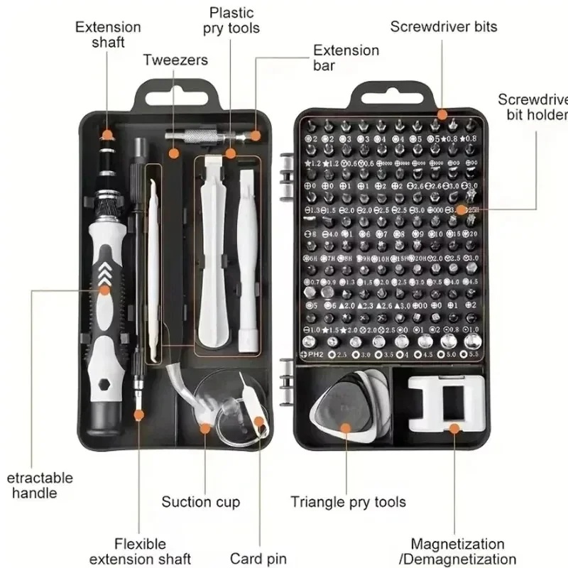 Set Obeng Multifungsi 115 in 1 - Electronics Repair Tool Kit ulasan dan harga
